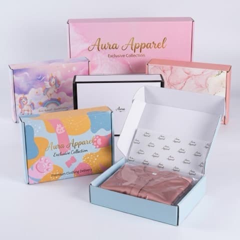 Color Printed Apparel Airplane Mailer Box