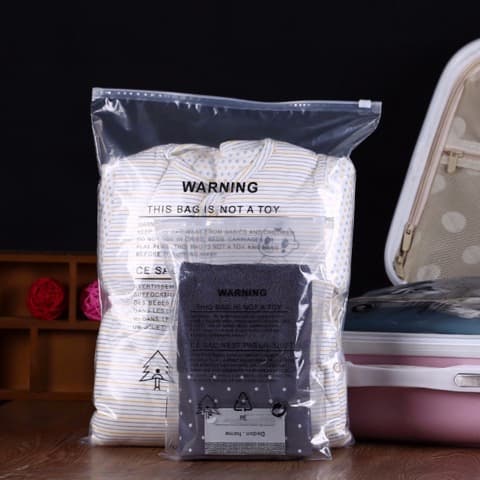 LDPE Clear Slider Zip Bag